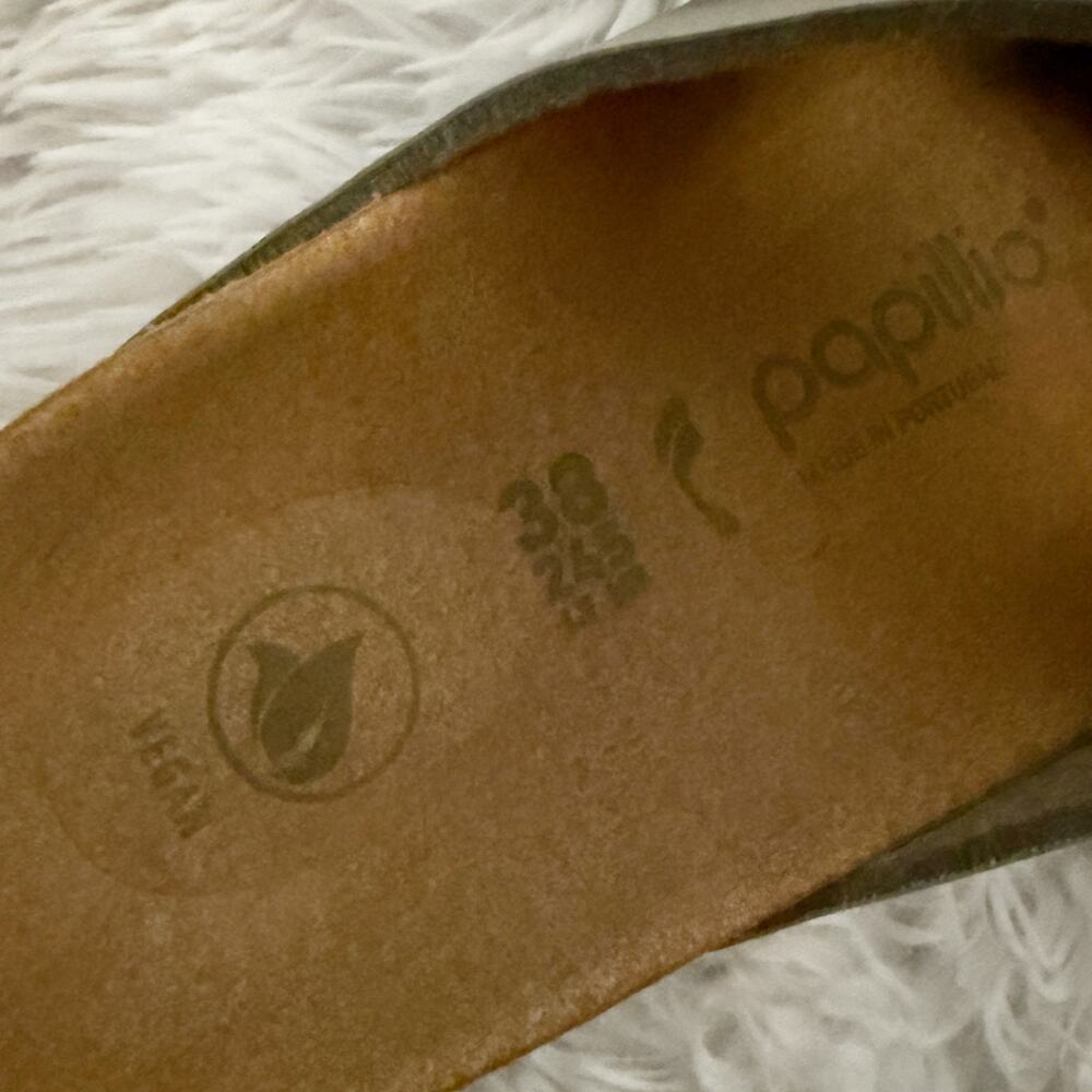 BIRKENSTOCK | Slide Sandals Arizona Flex Platform "Stone Coin" Gray Vegan | 38 - Picture 7 of 9